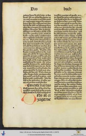 Die vorrede ihesu syrach in das buoch ecclesiasticum