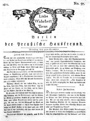 No. 97., 4ten December 1810