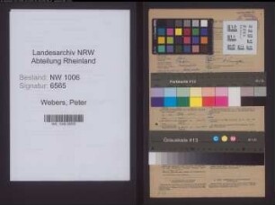 Entnazifizierung Peter Webers , geb. 25.04.1895 (Malermeister)