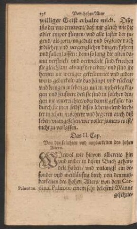 Das II. Cap. Von den früchten und nutzbarkeiten des hohen Alters.