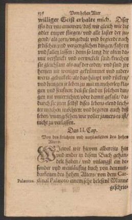 Das II. Cap. Von den früchten und nutzbarkeiten des hohen Alters.