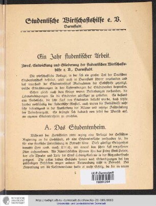 Das Studentenheim