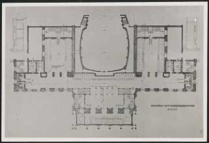 Opernhaus, Hannover Wettbewerb: Grundriss Garderobengeschoss 1:100