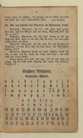 Sechster Abschnitt. Lateinische Schrift