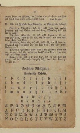 Sechster Abschnitt. Lateinische Schrift