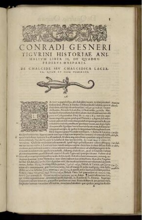 Conradi Gesneri Tigurini Historiae Animalum Liber II, Dt Qvarupedibus Oviparis.