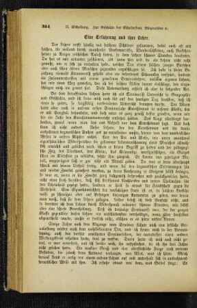 ¬Eine¬ Erfahrung und ihre Lehre