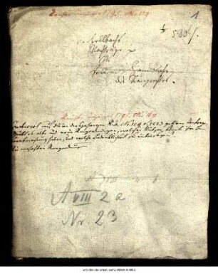 Materialsammlung [Johann Christoph] Hellbachs Nachrichten zu seinem Handbuch des Rangrechts