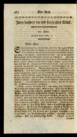 Zwey hundert ein und funfzigstes Stück