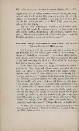 Stenbocks hastiga framryckande öfver Rönneå och danska härens återtåg till Hälsingborg.
