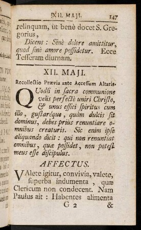 147-167, XII. Maji. - XVII. Maji.