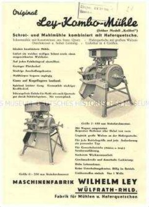 Schrot- und Mahlmühle Modell "Kombo"