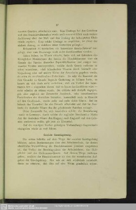 Sociale Gesetzgebung