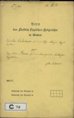 Cordsmeier Nr. 2 zu Luhe gegen Rieke Nr. 3 zu Bavenhausen