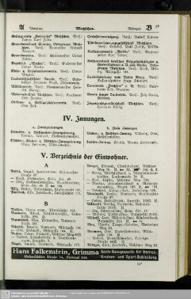 IV. Innungen