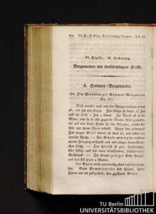 VI. Classe, II. Ordnung. Bergamotten mit sanftbrüchigem Fleisch.