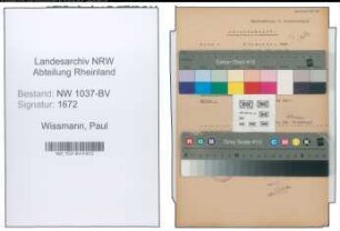 Entnazifizierung Paul Wissmann , geb. 16.05.1895 (Krim.Beamter)