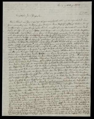 Nr. 270: Brief von Peter Wilhelm Forchhammer an Karl Otfried Müller, Paris, 19.8.1831