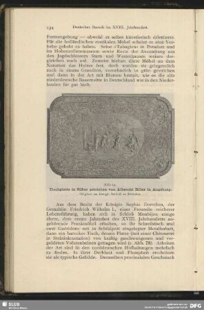 Tischplatte in Silber getrieben