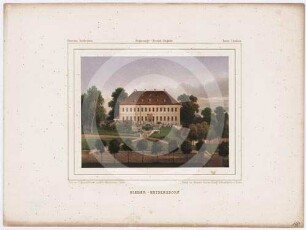 Ansicht von Schloss Nieder-Heidersdorf