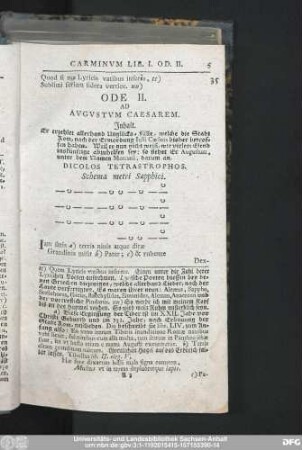 Ode. II. Ad Augustum Caesarem.