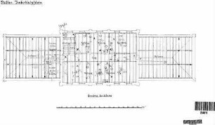 Tauberbischofsheim: Empfangsgebäude Verwaltungsgebäude Grundriß 2.Stock (mit Gebälk)