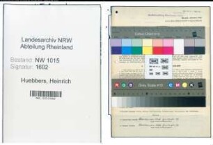 Entnazifizierung Heinrich Huebbers , geb. 20.02.1900 (Ingenieur)