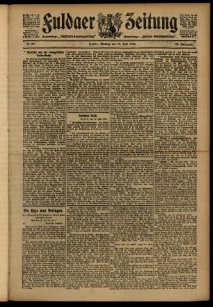 Ausgabe vom Montag, den 16. Juli 1906.