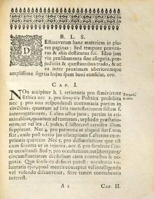 Disputatio Iuridica Inauguralis, De Reticentia
