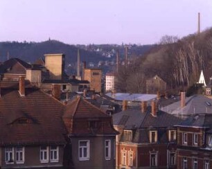 Freital-Potschappel. Blick nach Pesterwitz