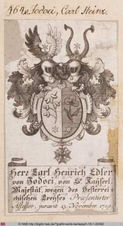 Wappen des Carl Heinrich Jodoci
