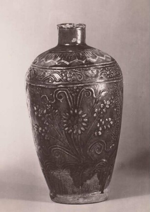 Vase, farbig glasiert