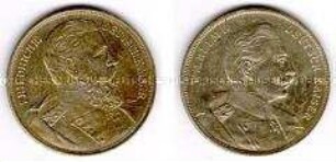 Medaille auf die Kaiser Friedrich III. und Wilhelm II.
