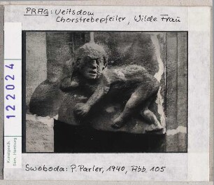 Prag: Veitsdom, Chorstrebepfeiler, Wilde Frau