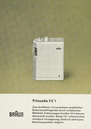 Braun Fotozelle "FZ 1" von Dieter Rams