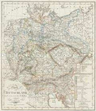 Charte von Teutschland nach seiner neuesten Eintheilung entworfen von C. F. Weiland