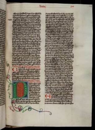 Zierinitiale (Korinther-Brief I.): P(aulus)