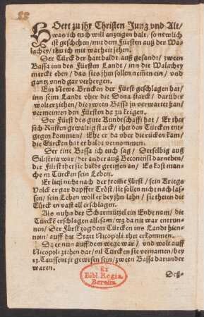 HOert zu jhr Christen Jung vnd Alt/ || was ich euch will anzeigen balt/