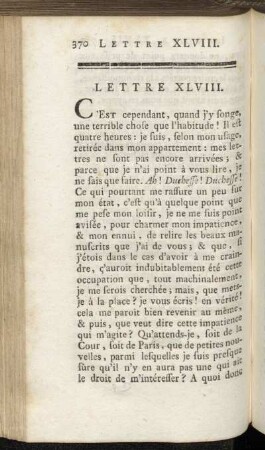Lettre XLVIII.-Lettre L.