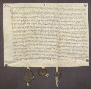 Ursula von Mergentheim gen. Sützel, ehemalige Äbtissin zu Gerlachsheim, und ihr Bruder Wilhelm Sützel schließen einen Vertrag über den Zehnt zu Heckfeld.