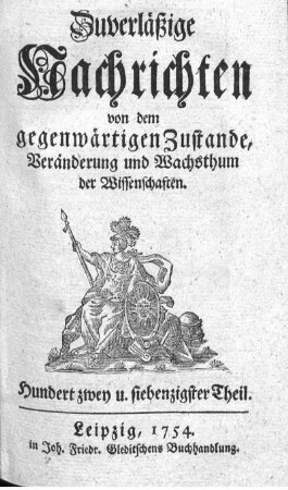 Hundert zwey u. siebenzigster Theil.