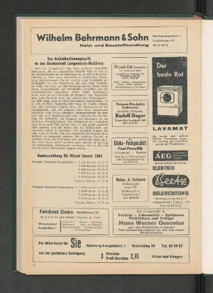 Rentenzahlung für Monat Januar 1962