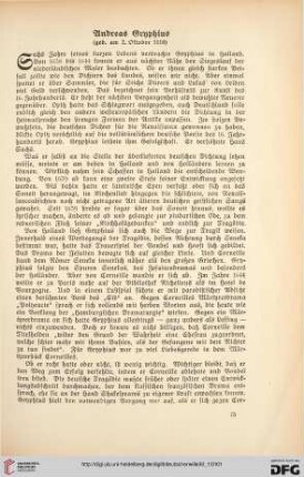30: Andreas Gryphius : (geb. am 2. Oktober 1616)