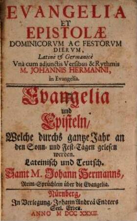 Evangelia et epistolae