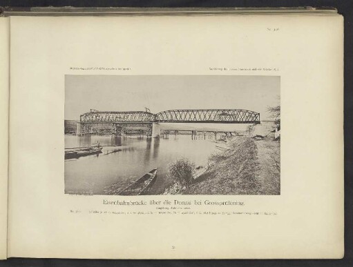 Eisenbahnbrücke über die Donau bei Grossprüfening.