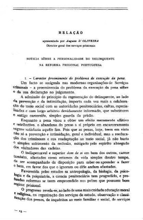 193-204, Relação: Noticia sõbre a personalidade de delinquente na reforma prisional portuguesa
