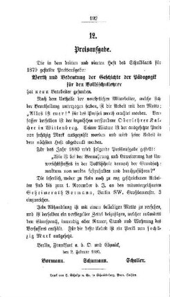Preisaufgabe