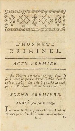 Acte Premier