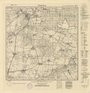 1843 (alte Nr.: 511) Franzburg, Meßtischblatt (4 cm - Karte)