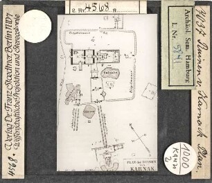 Ruinen von Karnak, Plan (Stoedtner-Nr. 7037)